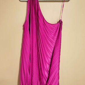 BR One Shoulder Mini Dress - Large| Purple Planet